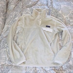 Patagonia cream fleece sz M